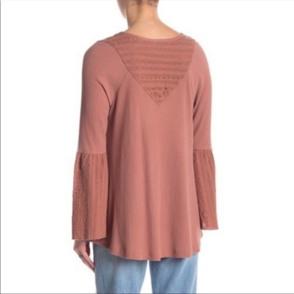 Free People Sayulita Flare Sleeve Top Women's - Picture 2 of 4